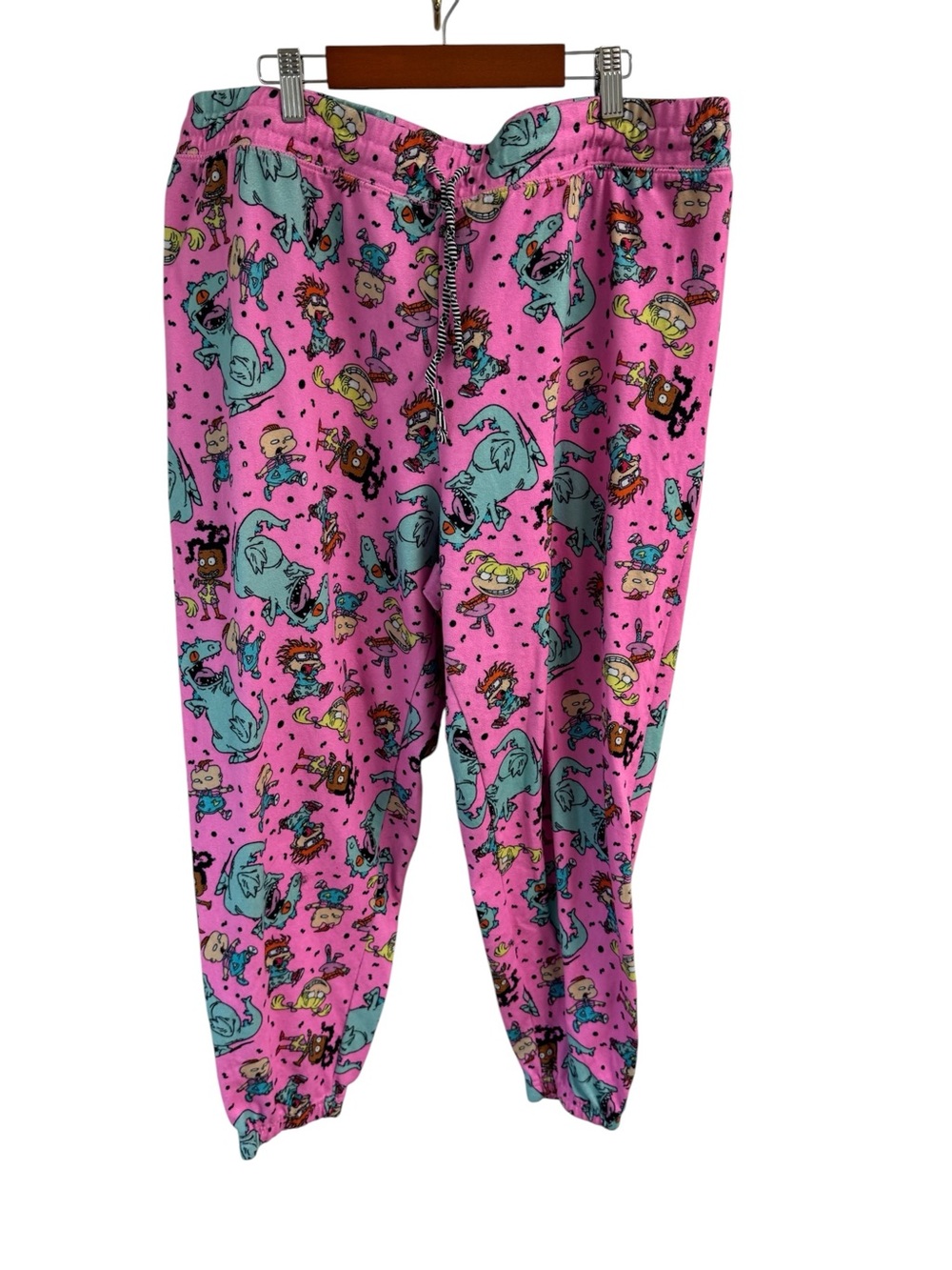 Nickelodeon Rugrats Ladies Pink Print Pajama Jogger Lounge Pants 2XL/18-20